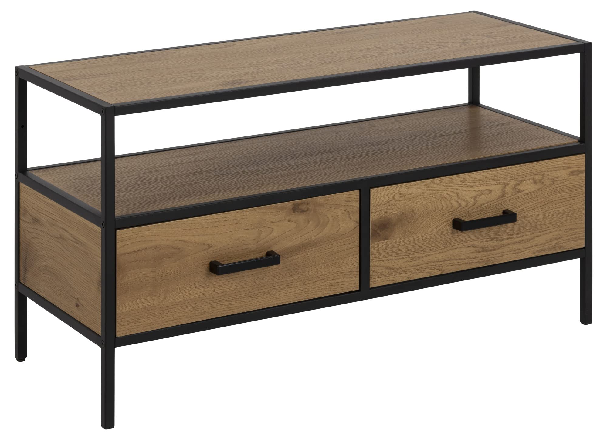 Meuble TV en chêne PKline Sea meuble de salon bois avec rangements