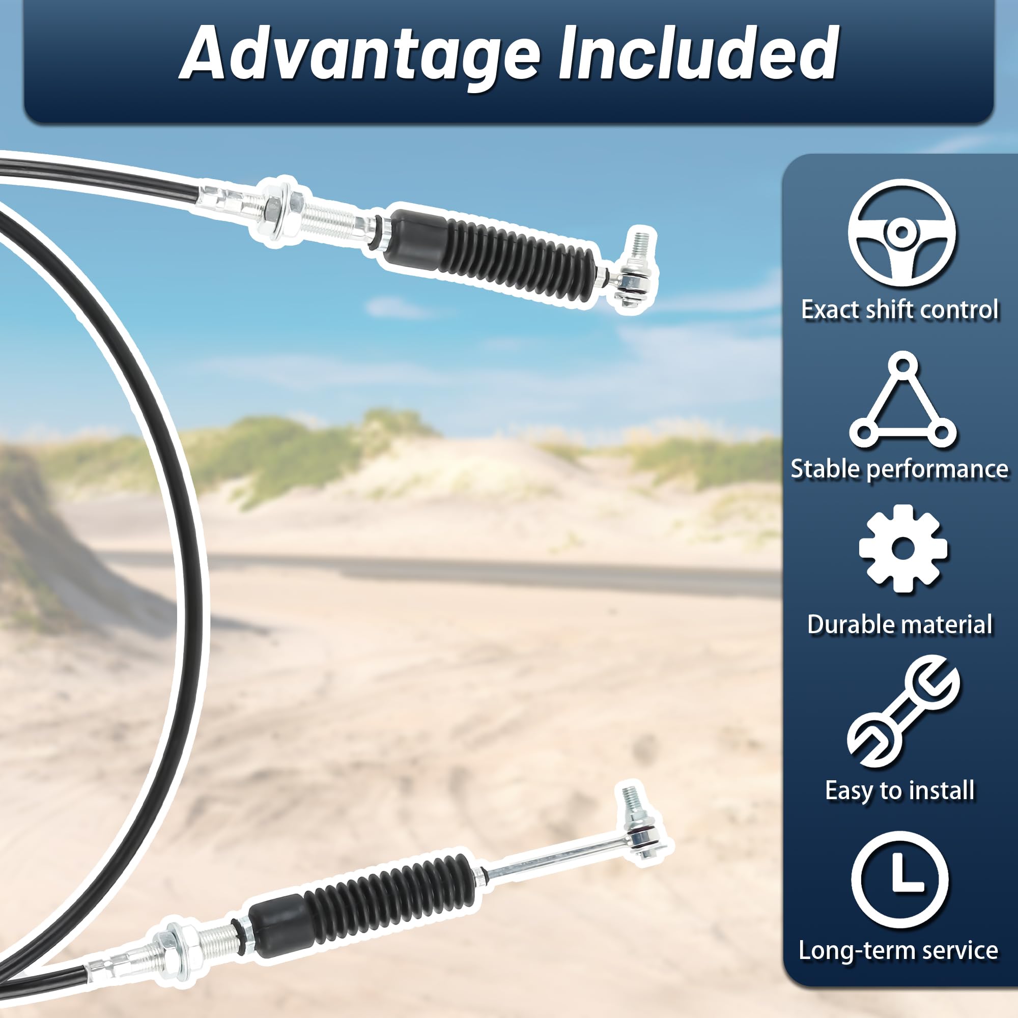 Shift Cable For RZR-4 Turbo Shift Cable Gear Selector For 2014-2018 Polaris RZR-4 1000 & Turbo-4 1000 - Part #7081893 Gear Shifters For Toyota Corolla - Foto 12