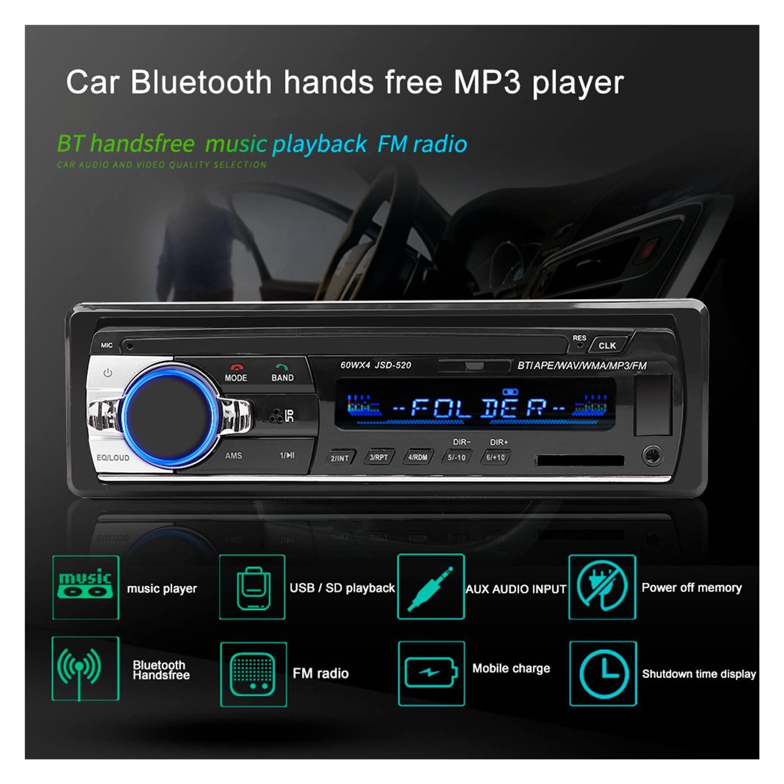 Amazon | カーラジオカーオーディオ Autoradioステレオ24V車 mp3