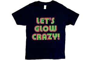 Girls Neon Blacklight shirt for Glow Party