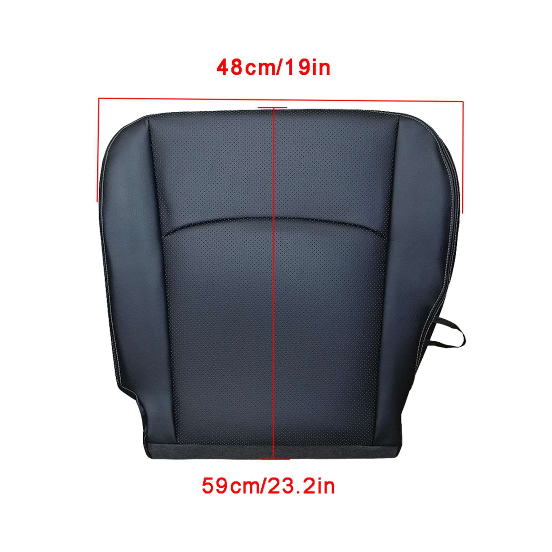 Black Seat Cover Driver Bottom Replacement for R-am image 4