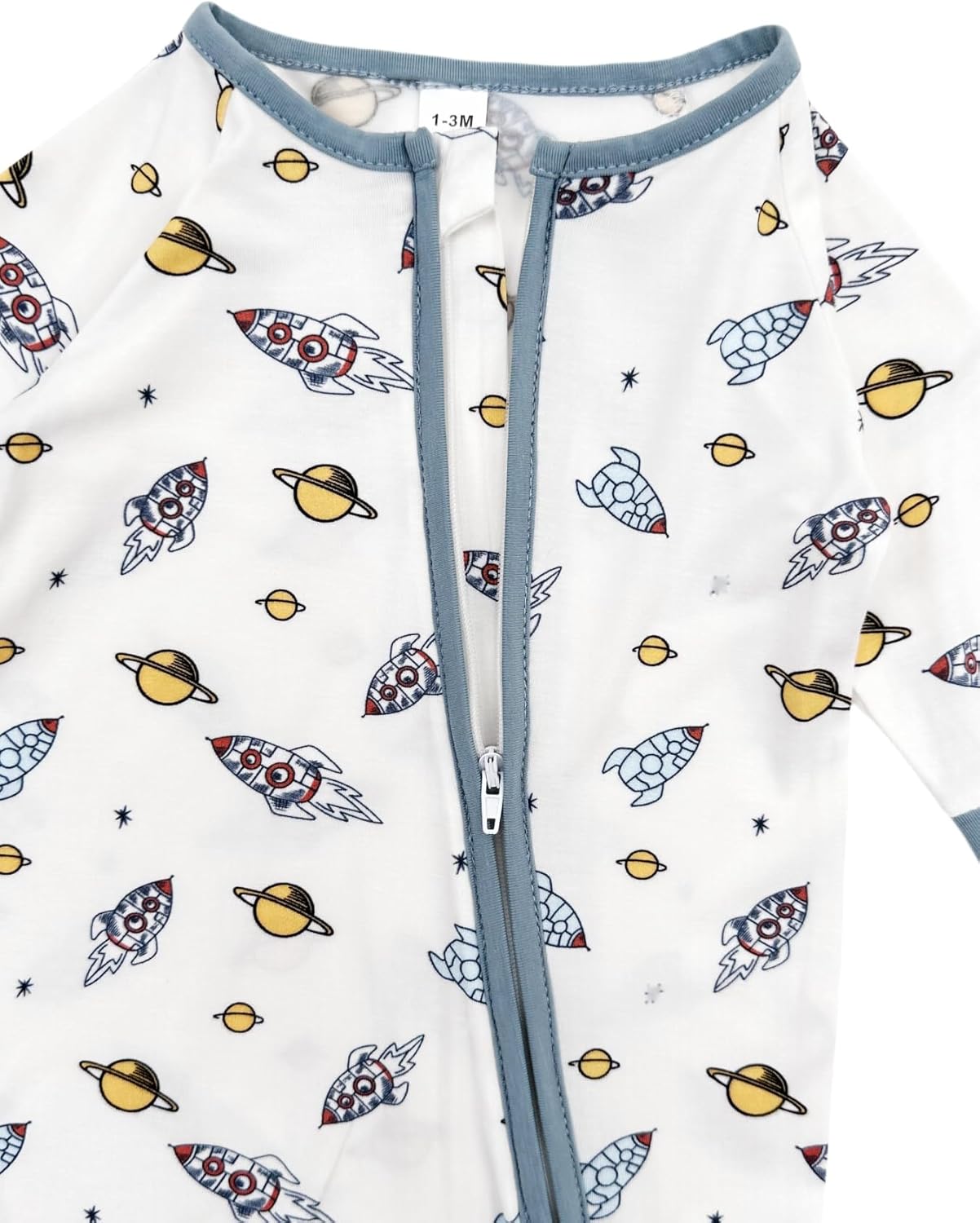 Bow Dream Bamboo Rayon Baby Boy Romper Footed Long Sleeve Footies Newborn Girl Clothes Footless with Zipper and Mitten Cuffs - Image 5