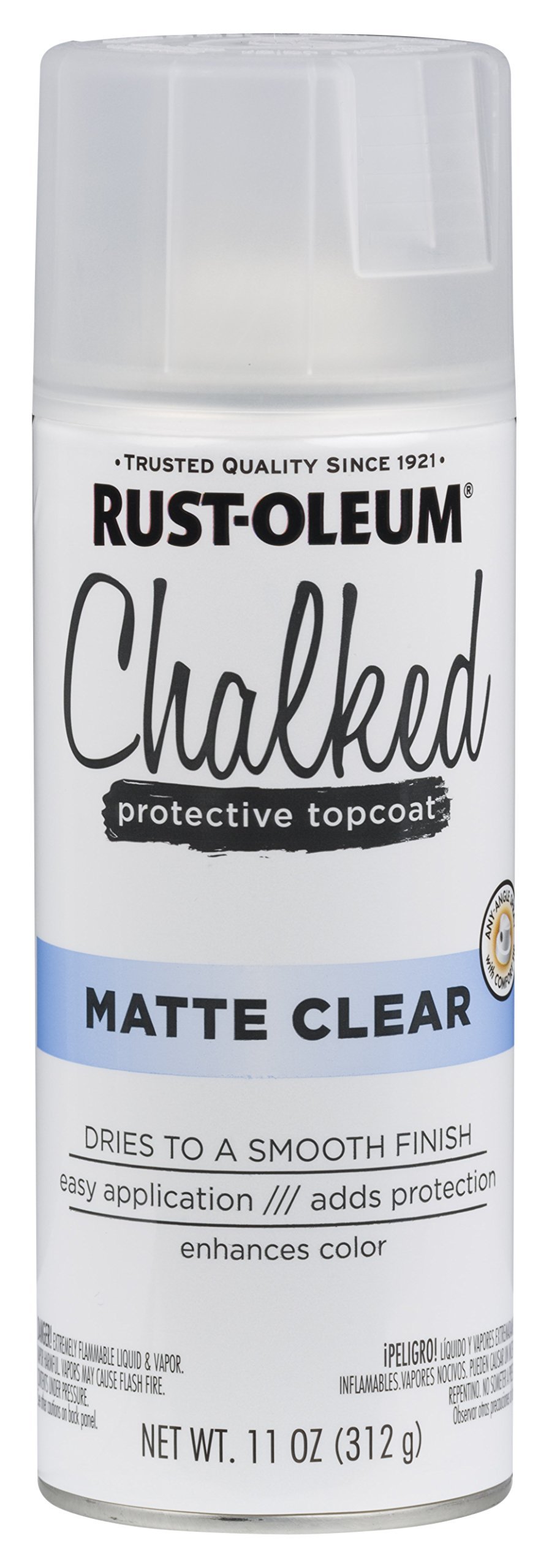 Rust-OleumChalked Sealer/Wax Topcoat Spray Paint, (11 oz), (Matte Clear) - New