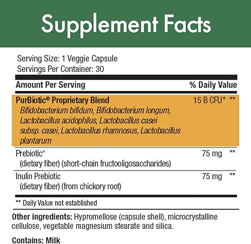 Miniatura 3 de Stop Aging Now - PurBiotic 15 BILLONES CFU (PROWPT) - Fórmula probiótica avanzada con prebióticos - 30 cápsulas vegetales