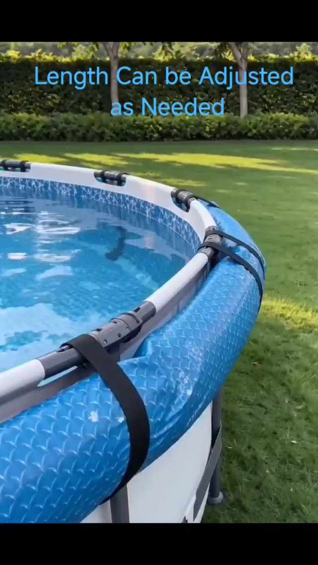 6 Piezas Correas Solares Ajustables para Cubierta de Piscina miniatura 7