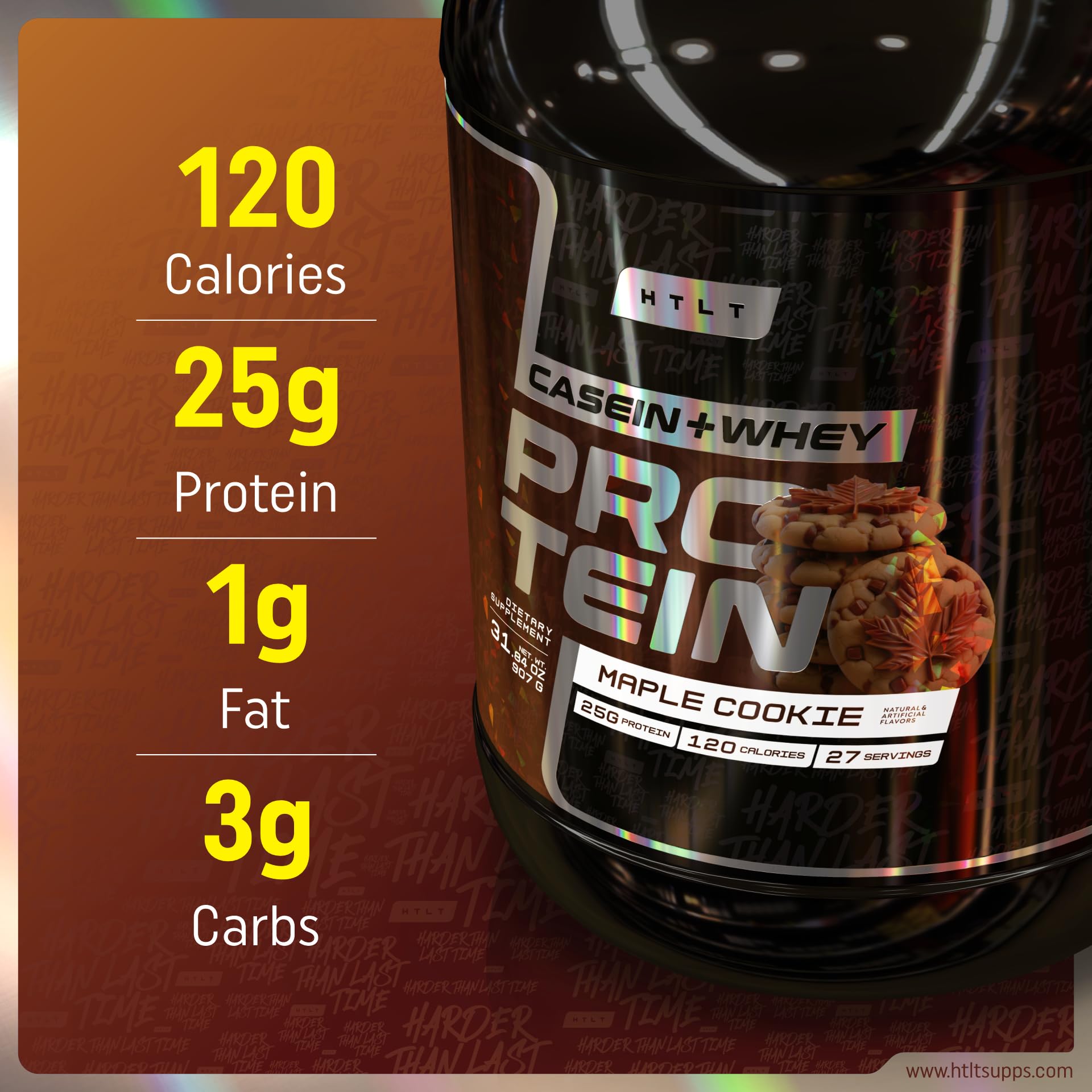 HTLT Casein + Whey Protein Powder, Maple Cookie, 25 Servings — Amazon image 5