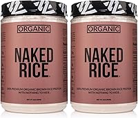 Vista 6 de Naked Rice 1 libra - Proteína orgánica de arroz integral, proteína vegana en polvo, sin OMG, sin gluten y sin soja. Proteína a base de plantas, sin