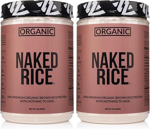 Miniatura 6 de Naked Rice 1 libra - Proteína orgánica de arroz integral, proteína vegana en polvo, sin OMG, sin gluten y sin soja. Proteína a base de plantas, sin