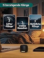 Vista 96 de Babelio Máquina de sonido de ruido blanco para adultos, niños y bebés, mini, 15 sonidos sin bucle, temporizador, función de memoria, fácil