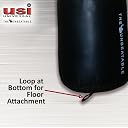 USI Universal Boxing Kit for Adults, Boxing Set with 626N 150cm/5 Feet Unfilled Punching Bag, 626SW4 Metal Hanging Chain with 4 Legs & 628A 2.75m Long 1 Pair Boxing Hand Wraps (Black/Orange) gallery image