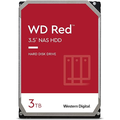 Western Digital 3TB WD Red NAS Internal Hard Drive HDD - 5400 RPM, SATA 6 Gb/s, SMR, 256MB Cache, 3.5" - WD30EFAX