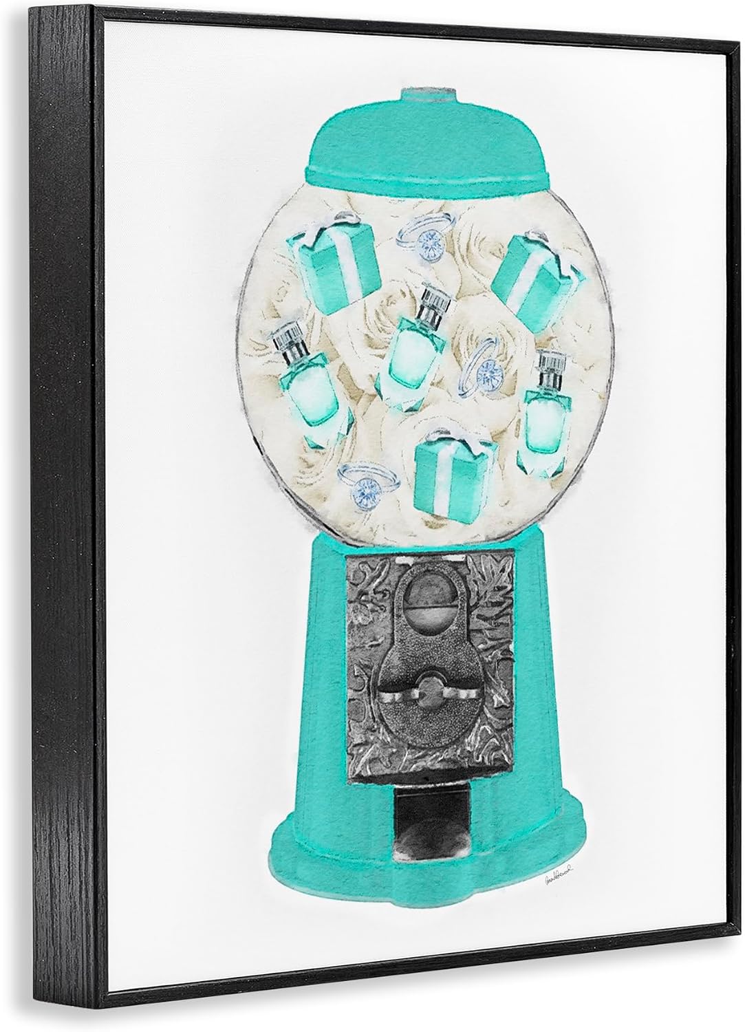 Candy Dispenser Fashion Jewelry Boxes, 16 x 20 Inch Framed Giclée Print image 2