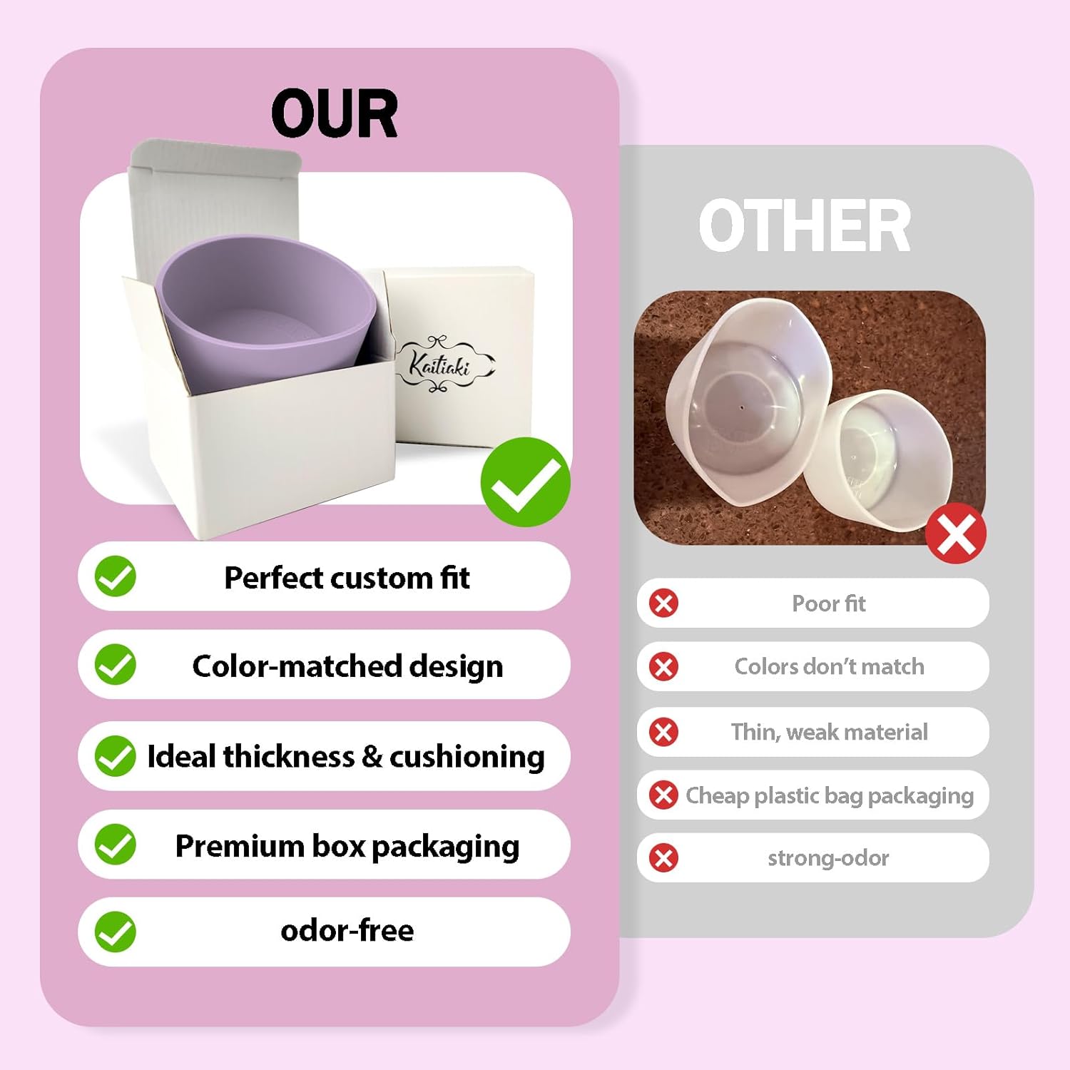 Silicone Boot Compatible with Brumate Era 40 oz 30 oz Tumbler, Anti-Slip Bottom Sleeve Cover Bumper, Scratch-Resistant Protective Accessories, BPA-Free (Lavender) - Image 7