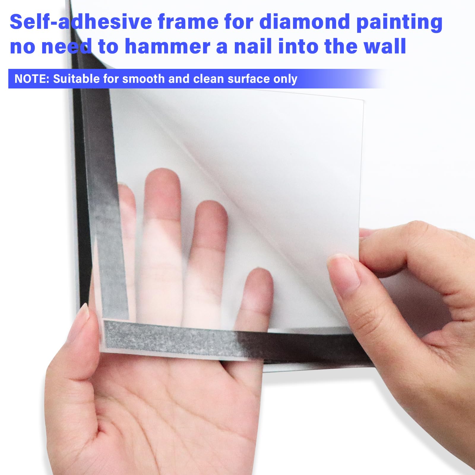 Cornice magnetica autoadesiva per pittura a diamante, 30 x 40 cm, dimensioni interne 25 x 35 cm, per decorazione da parete