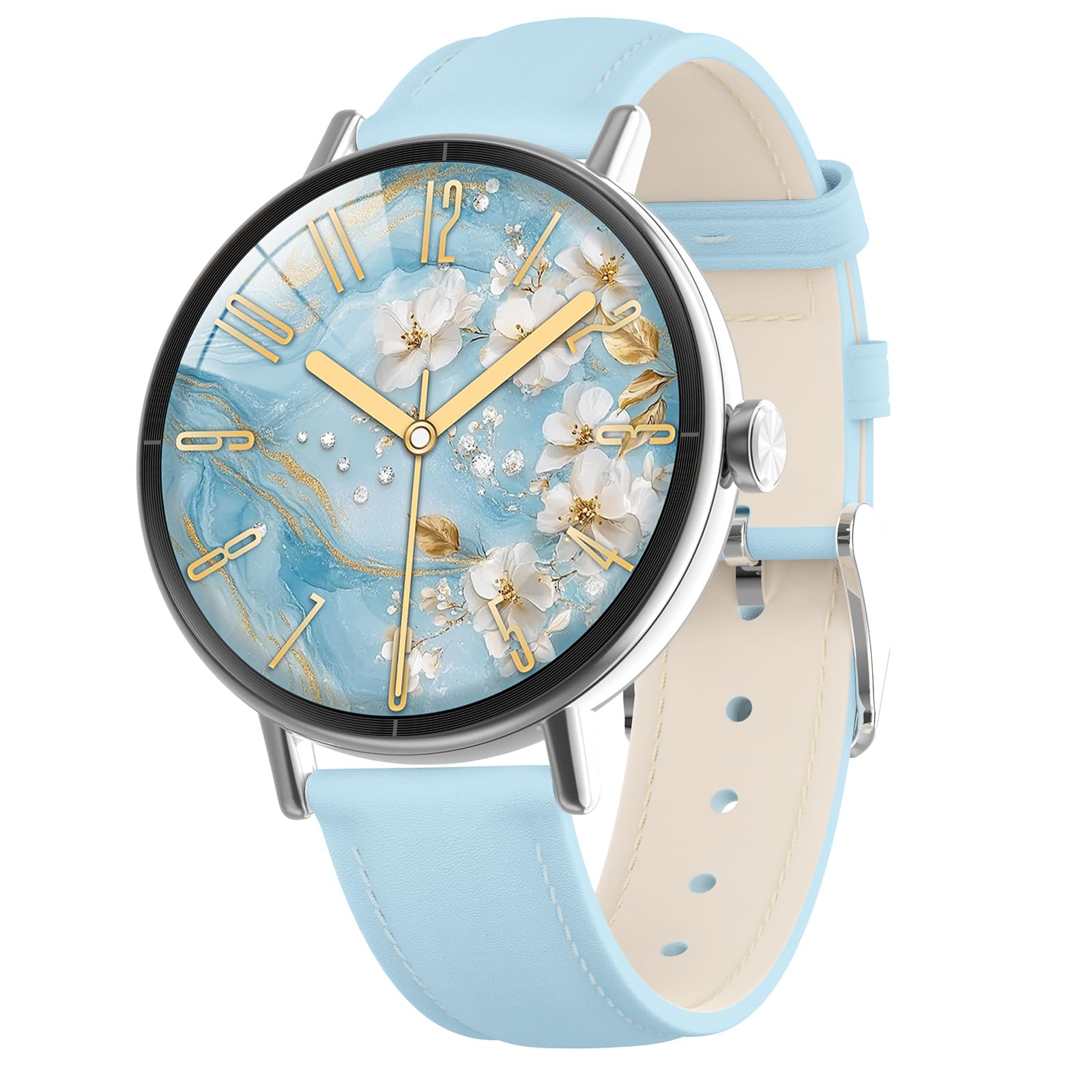 Smart Watches for Men Women 1 27 HD Fitness Watch Answer Make Call Heart Rate Sleep SpO2 Round
