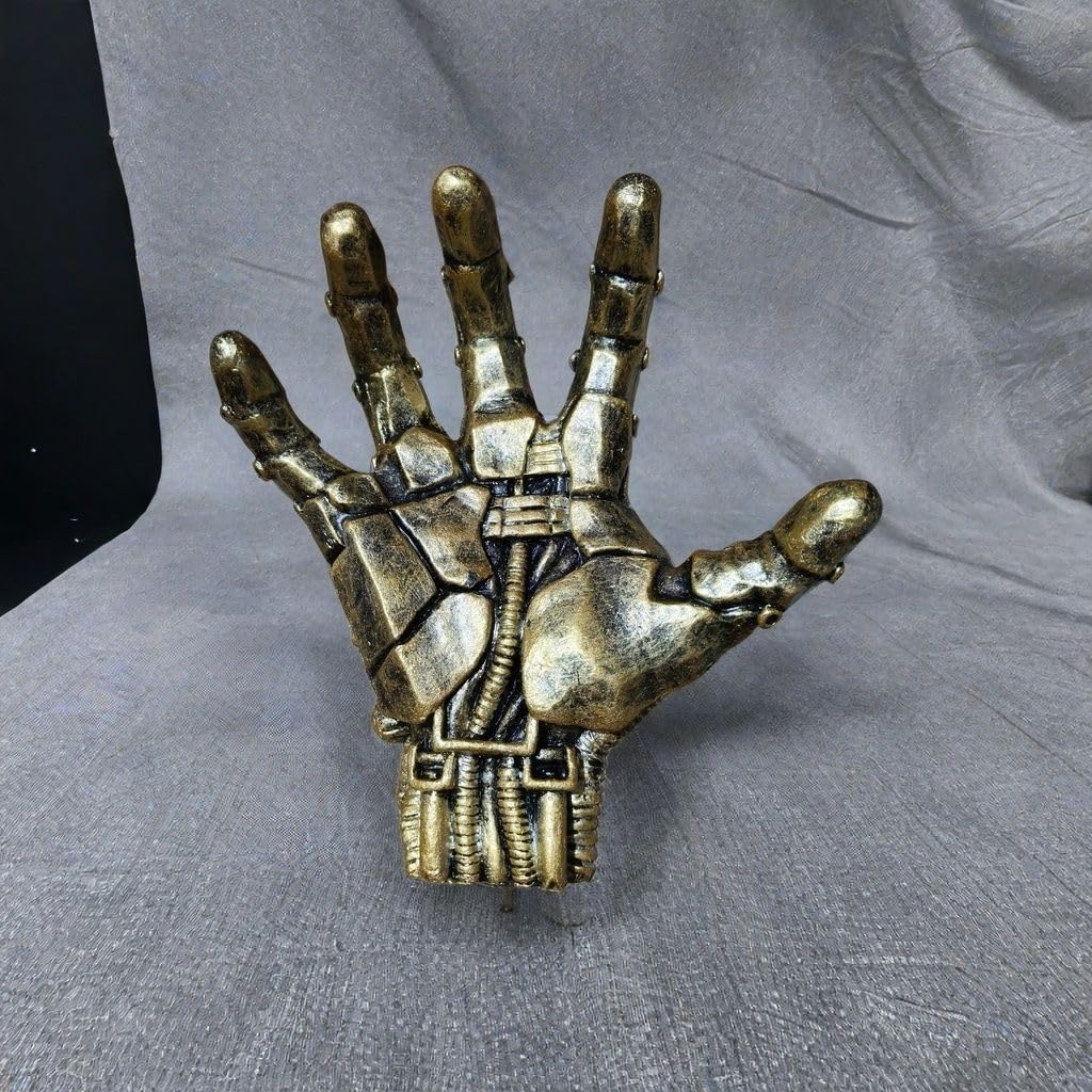 Portapalloni da basket da parete a forma di mano, stile punk meccanico, decorazione da parete artistica, espositore salvaspazio, decorazioni per palloni da basket, espositore per palloni