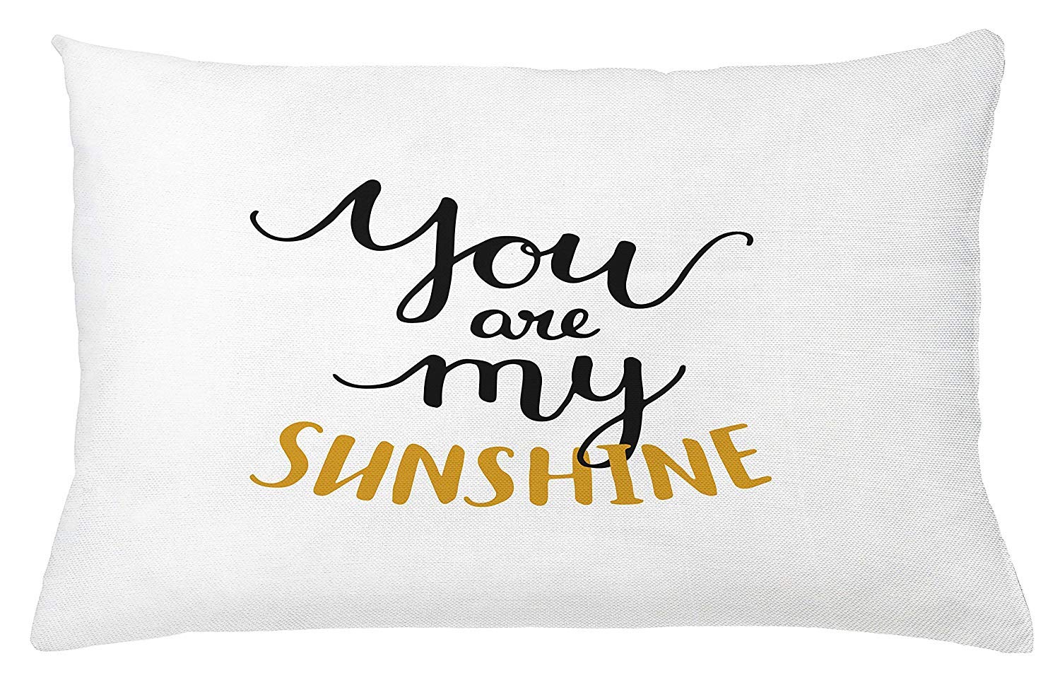 Jolly2T Quote Throw Pillow Cushion Cover, Big Font Classical Romantic Partners Phrase Soul Mates Theme Calligraphy Image, Decorative Accent Pillow Case, 18 X 18 Inches, Mustard Black