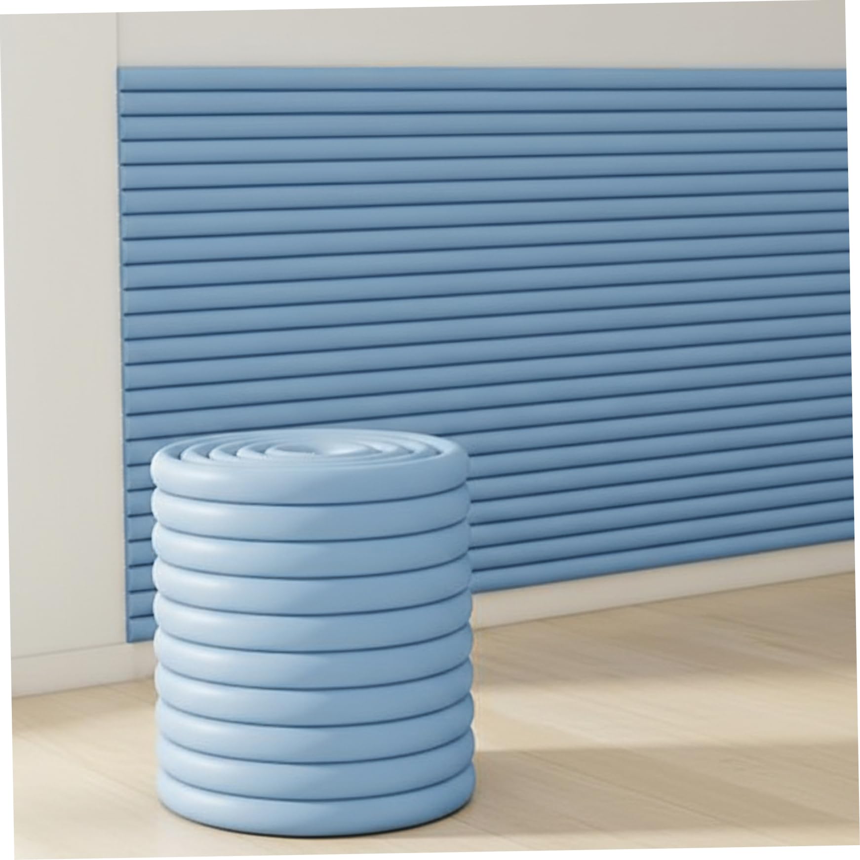 Babysichere Ecken und Kanten, Schaumstoff-Kantenschutz, 40, 6 x 200, 9 cm, verdicktes PVC, Anti-Kollisions-Kissenstreifen für Tisch, Schrank, Wand, Kamin, Kindersicherheitsschutz, Blau