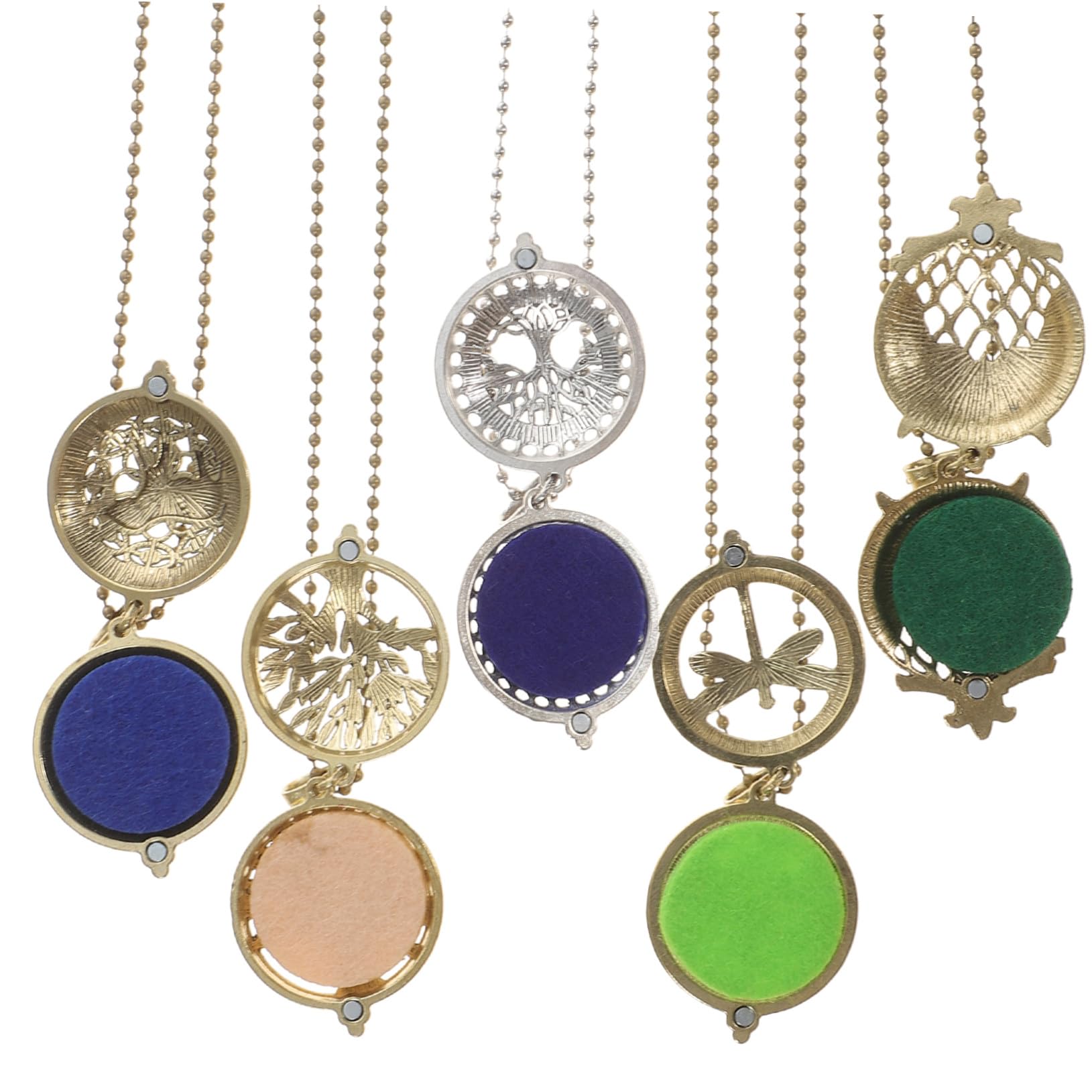 Collana Diffusore Aromaterapia Donna 5 Pezzi Lega Stile Casual