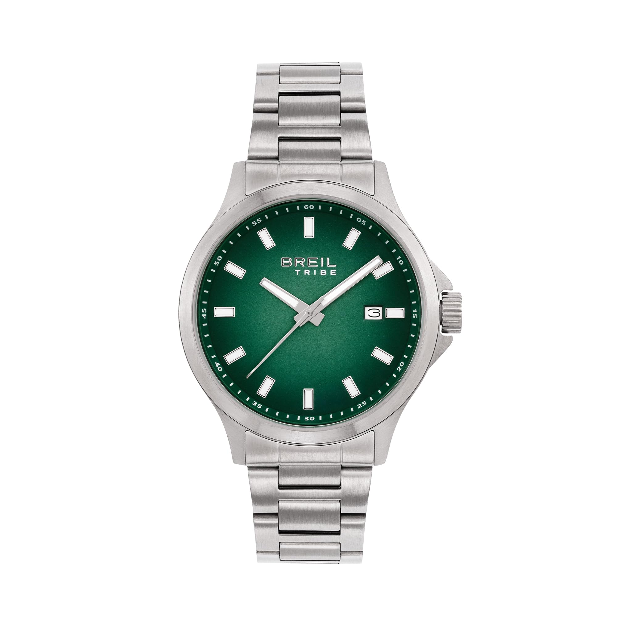 Breil, Collezione Kai, Orologio Uomo Solo Tempo, Orologio in Acciaio, Design Elegante, Impermeabile fino a 50m, Movimento al Quarzo, Cassa 40 mm, Pratica Chiusura con Pulsanti