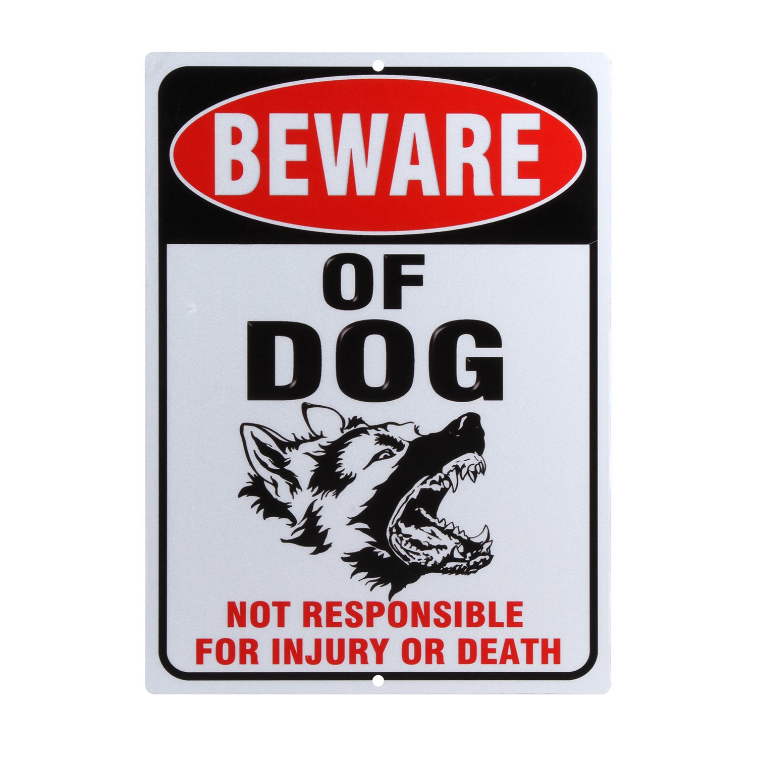 ICObuty Beware of Dog Sign Large 8 x 11 inch 40 Mil Aluminum, For Indoor or Outdoor Use Made Of Rust Free Aluminum-UV Printed Reflective-Easy To Mount Indoors & Outdoors-image-14