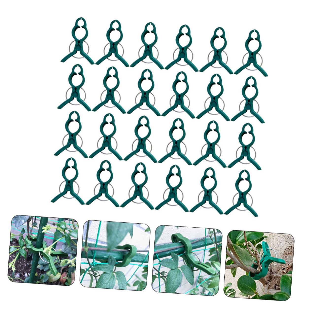 60 Pezzi Clip per Piante in Plastica Clip di Fissaggio per Vite per Pomodori Morsetto da Giardino Morsetto per Orchidee Forniture da Giardino