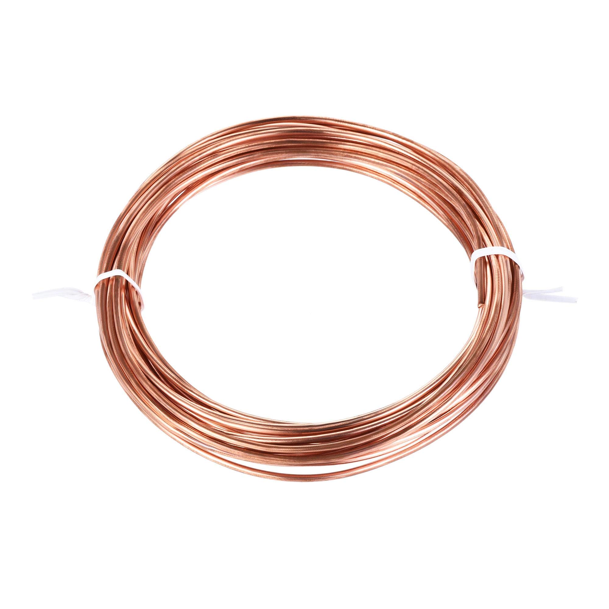 uxcell Refrigeration Tubing 2.2mm OD x 1.2mm ID x 24.5Ft Length Copper Tubing Coil