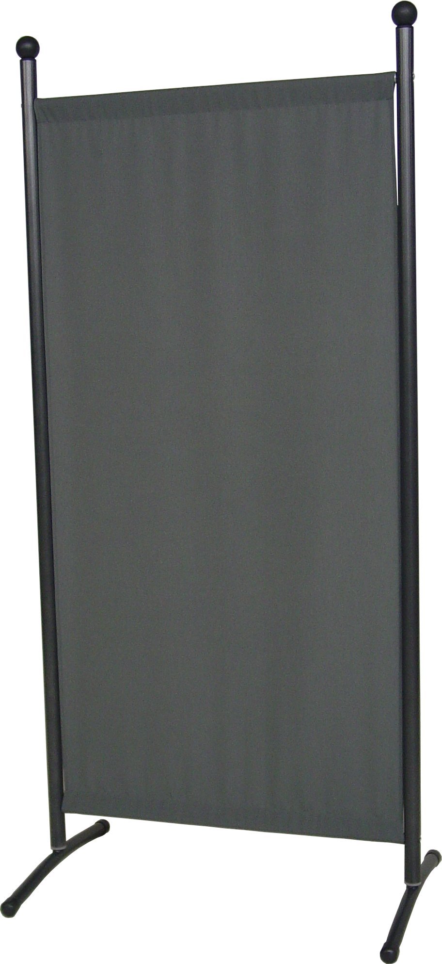 ANGERER Stellwand 178 x 82 cm, dunkelgrau | Raumteiler, Raumtrenner, Sichtschutz, für Windschutz & Schatten auf Balkon, Bezug aus waschbarem Stoff, Made in Germany