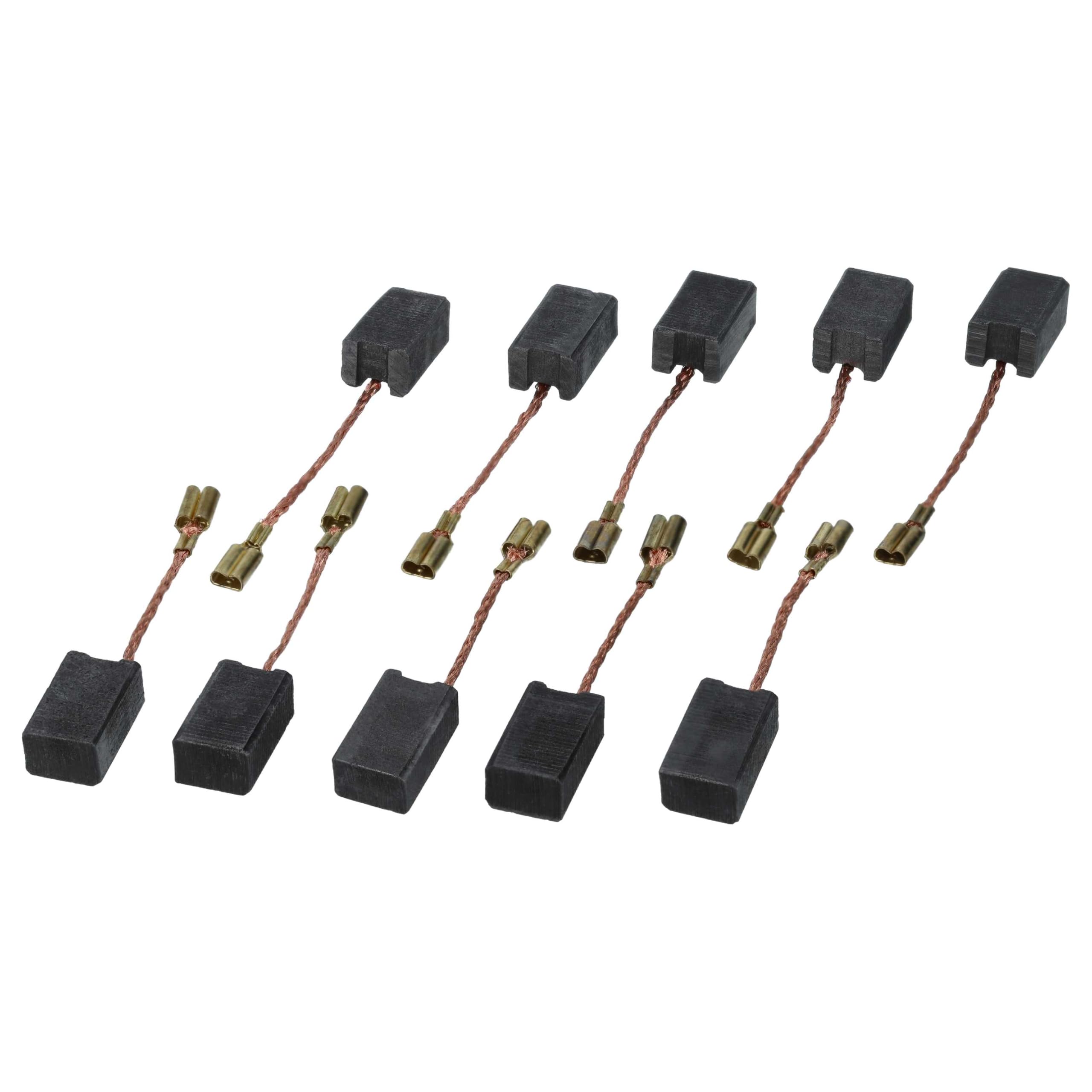 vhbw 10x escobilla 5,9 x 7,95 x 13,3 mm Compatible con Rupes BigFoot LHR21, LHR12, LHR15, LH 21 lijadora rotatoria, abrillantador