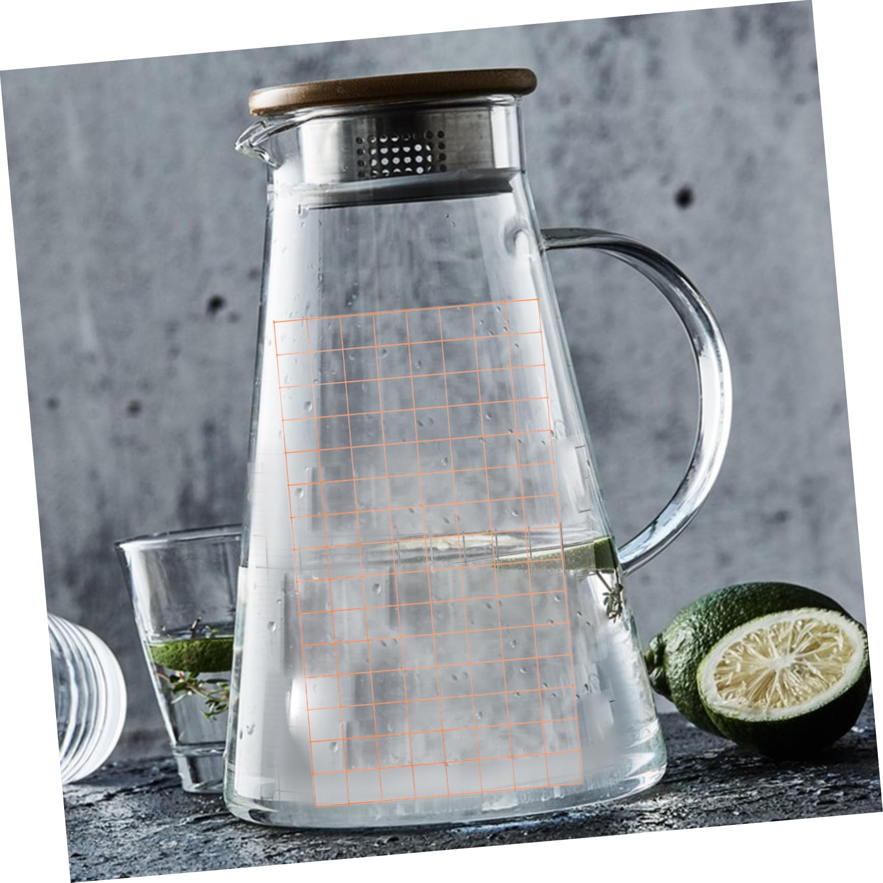 HAPINARY Orange Positioning Film 1 Sheet Self-Adhesive Transfer Tape for Vinyl Laminating Film Alignment Grid Application Tape