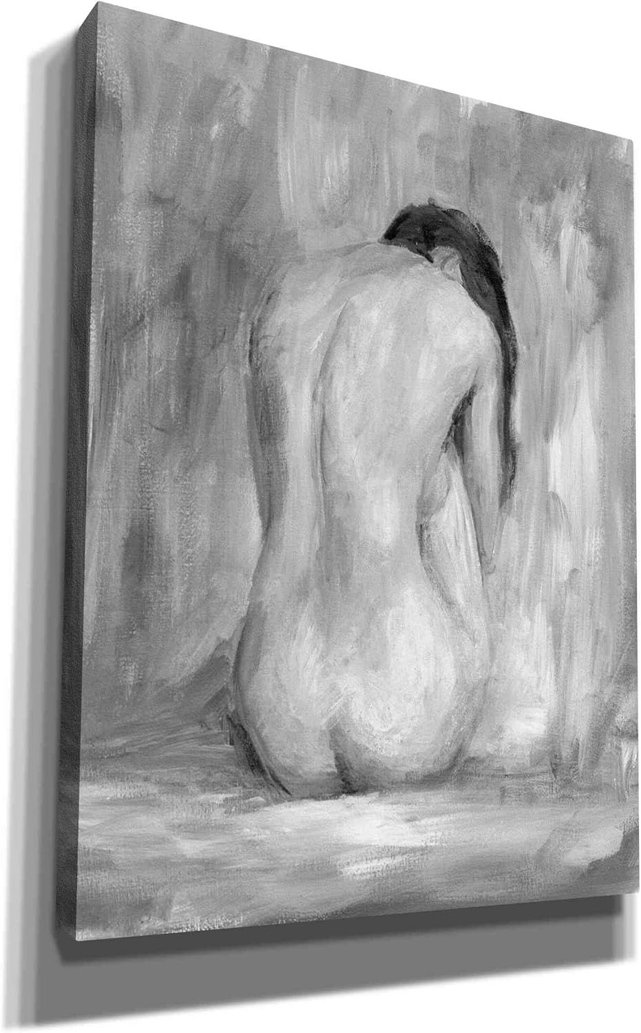 Epic Graffiti 'Figure in Black & White II' by Ethan Harper Canvas Wall Art, 12"x16"