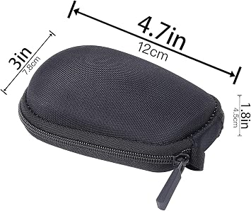 co2CREA Hard Case Compatible with Logitech Signature M650 M550 Wireless Mouse (Small Medium Size, Black)