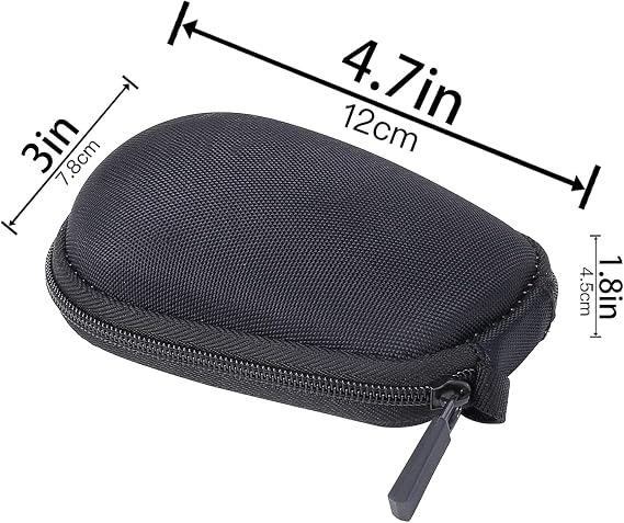 co2CREA Hard Case Compatible with Logitech Signature M650 M550 Wireless Mouse (Small Medium Size, Black)