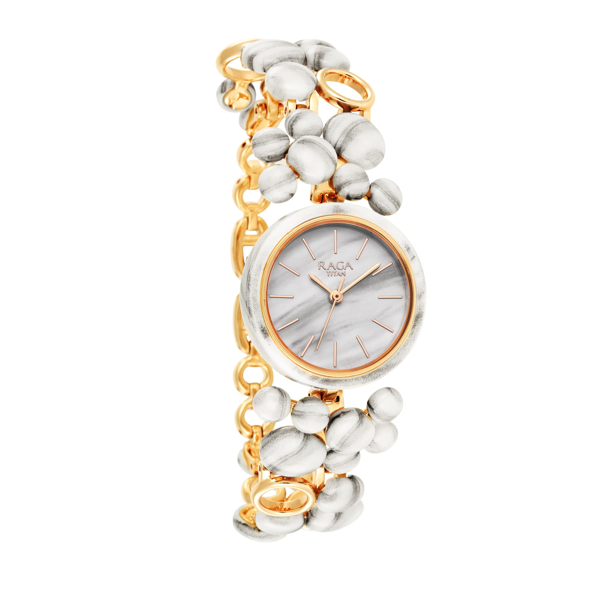 Titan Analog White Dial Womens Watch-95148KD02 (B09ZNR174R) Amazon Price History, Amazon Price Tracker