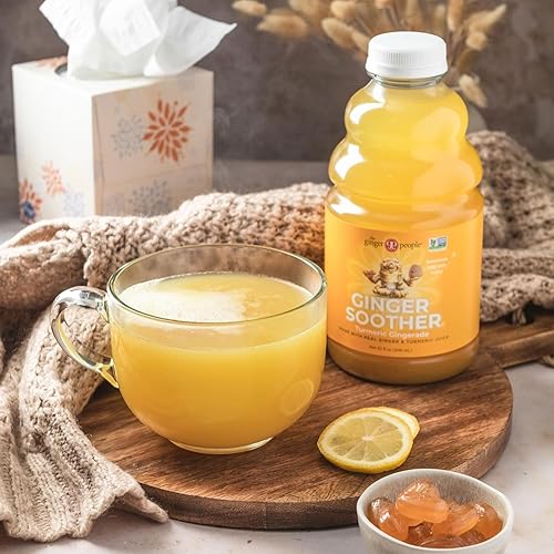 Vista 43 de The Ginger People Calma, jengibre de cúrcuma para digestión y salud digestiva, 32 onzas líquidas