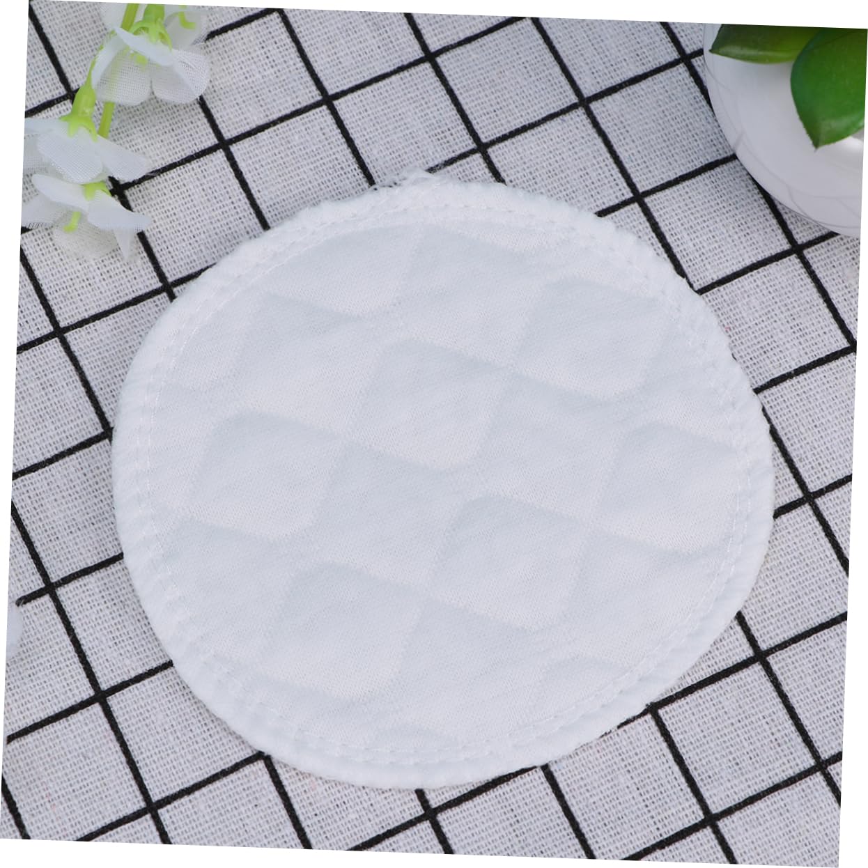 Abaodam 60piezas Almohadillas De Lactancia De Algodón Absorbentes y Lavables Discos Impermeables para Lactancia Protección Fugas para Mujeres Almohadillas Reutilizables para Amamantar