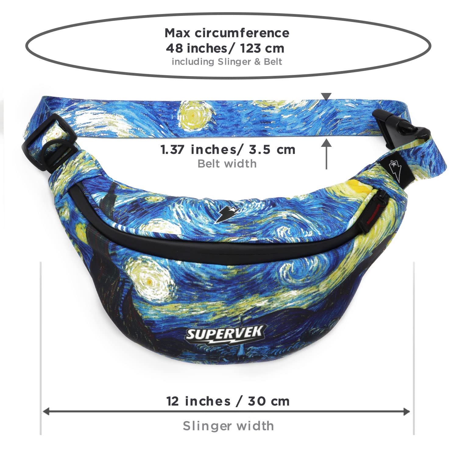 SUPERVEK Unisex-Erwachsene Schleudern Crossbody Slinger