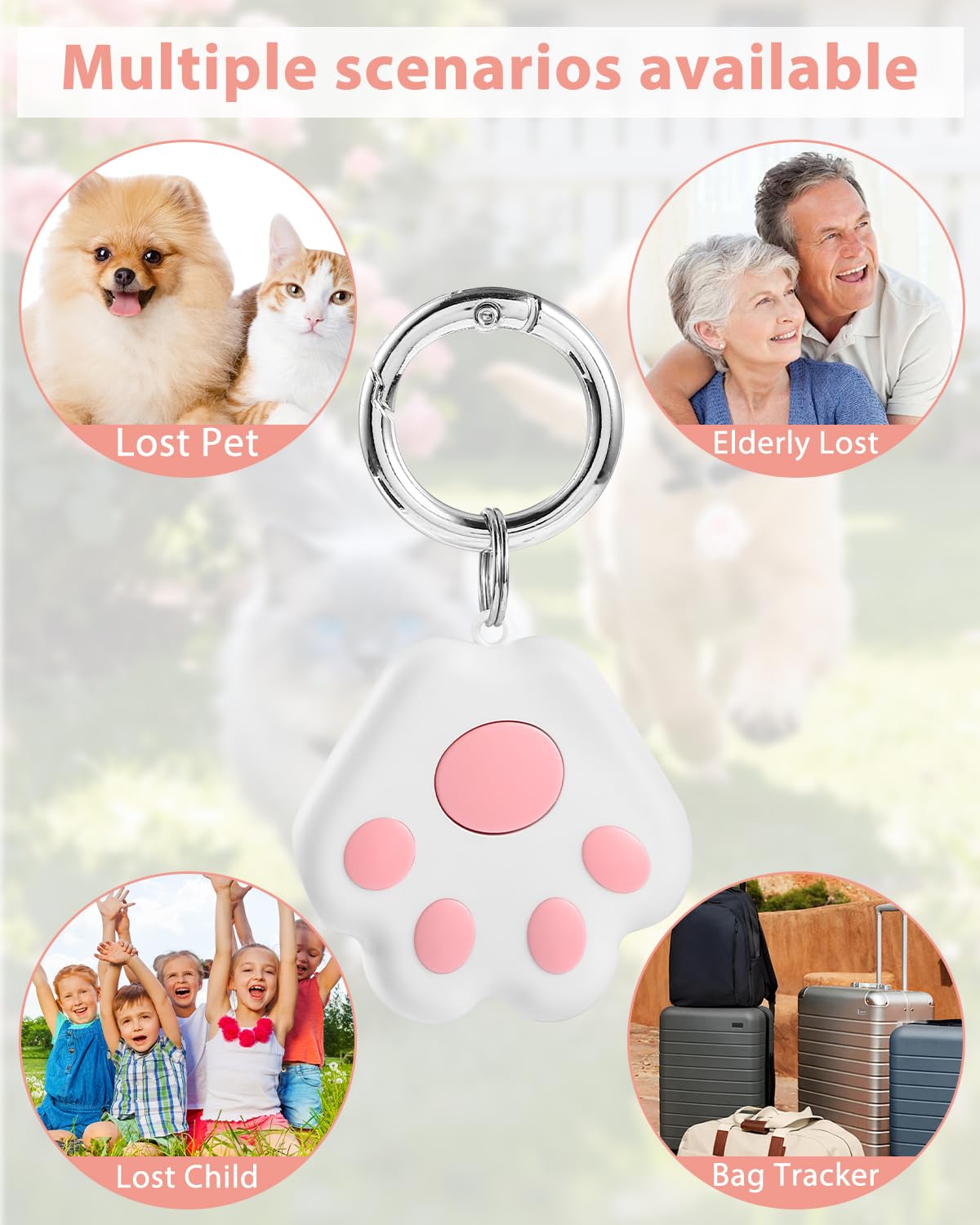 Pet GPS Tracker for Dog and Cat: Dogs and Cats Small Tracking Tag for Android and iOS with No Subscription No Fee - Smart Pets Trackers Waterproof Dustproof Extra Long Usage Life of 180 Days - image 7