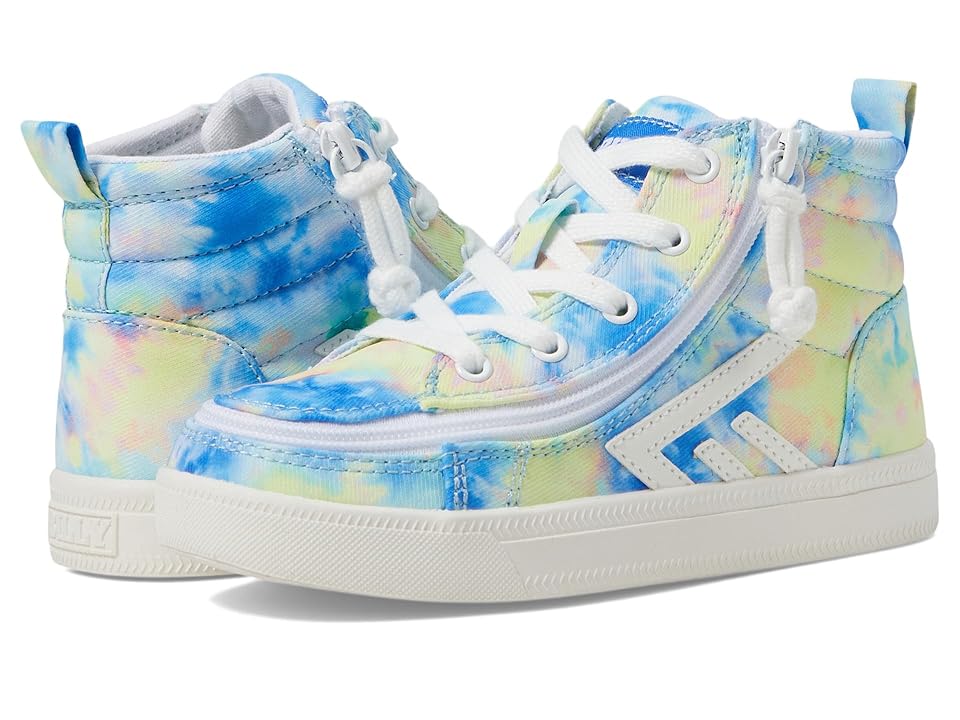 BILLY Footwear Kids CS Sneaker High (Toddler) (Blue Watercolor) Kid's Shoes INTERNATIONAL SHIPPING