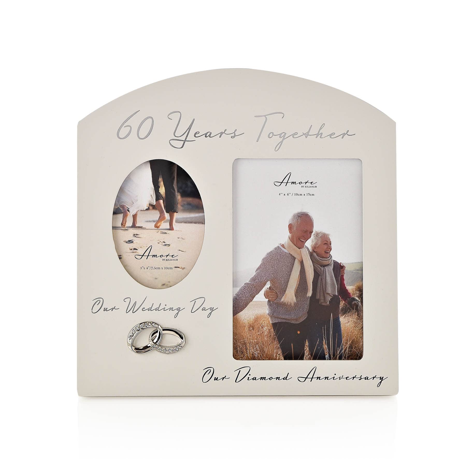 Arched Double Frame 60 Years together - 60th Anniversary