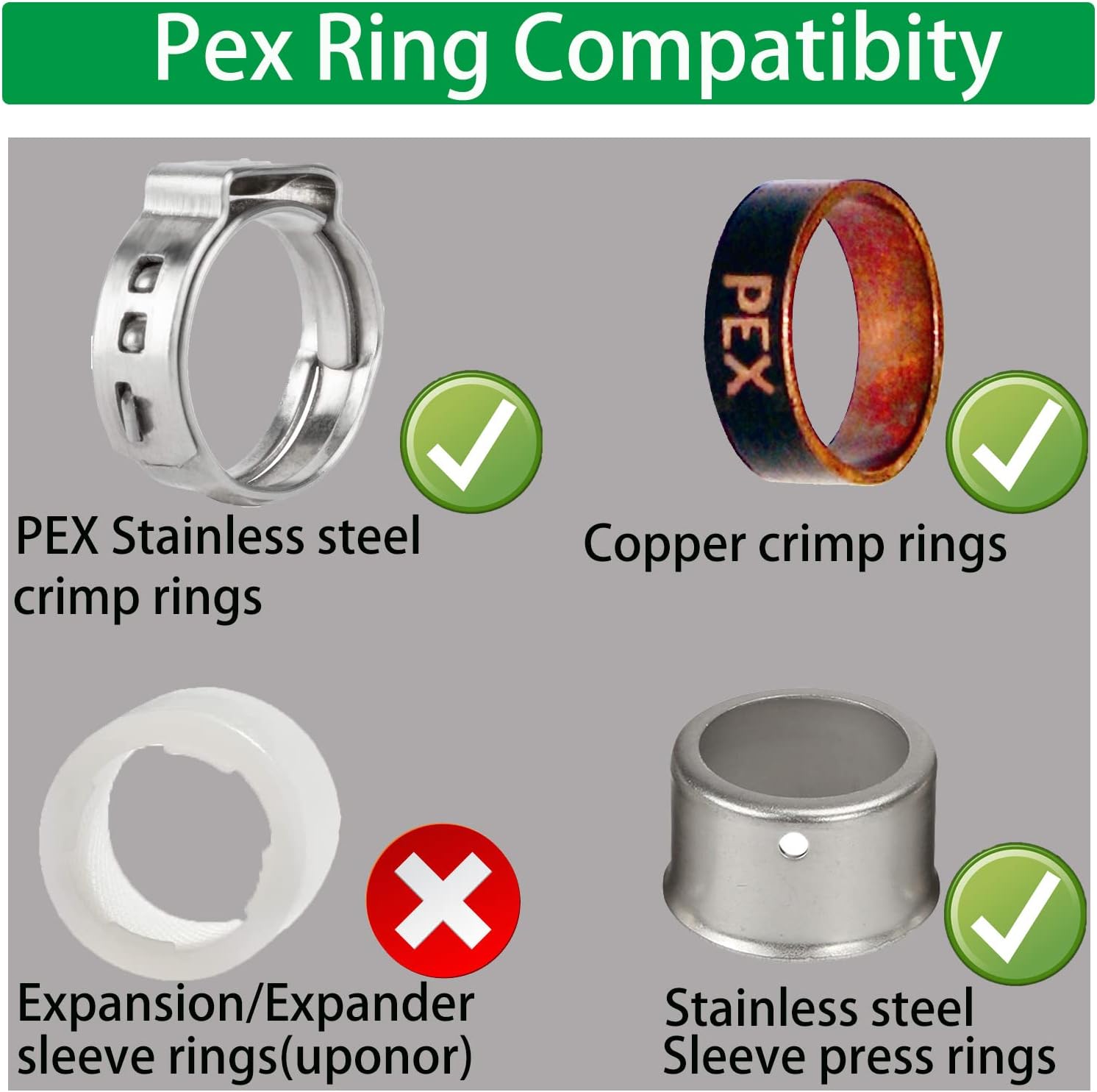 WHK 12 Pack 1/2 Inch PEX Elbow Adapter Fittings 1/2" Pex to Male NPT Threaded Crimp 90 Degree Male Pipe Fittings to Connect Pex B Pipe (Lead-Free Brass)