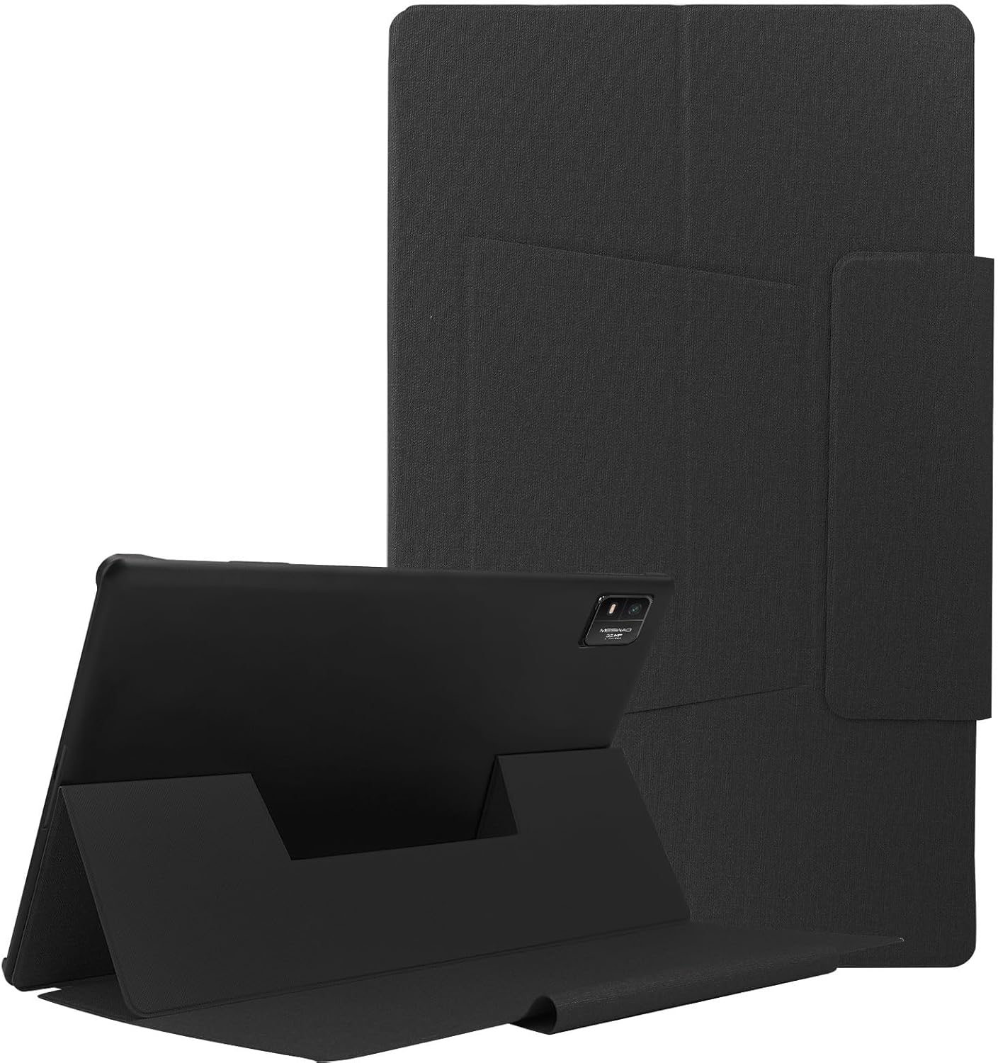 MESWAO 2025 15.6 Inch Tablet Case New Upgraded, Slim Hard Shell Protective Cover Only for 15.6 Inch Tablet, Lightweight Shockproof Folio with Multi-Angle Stand for 15.6 Inch Tablet - Black