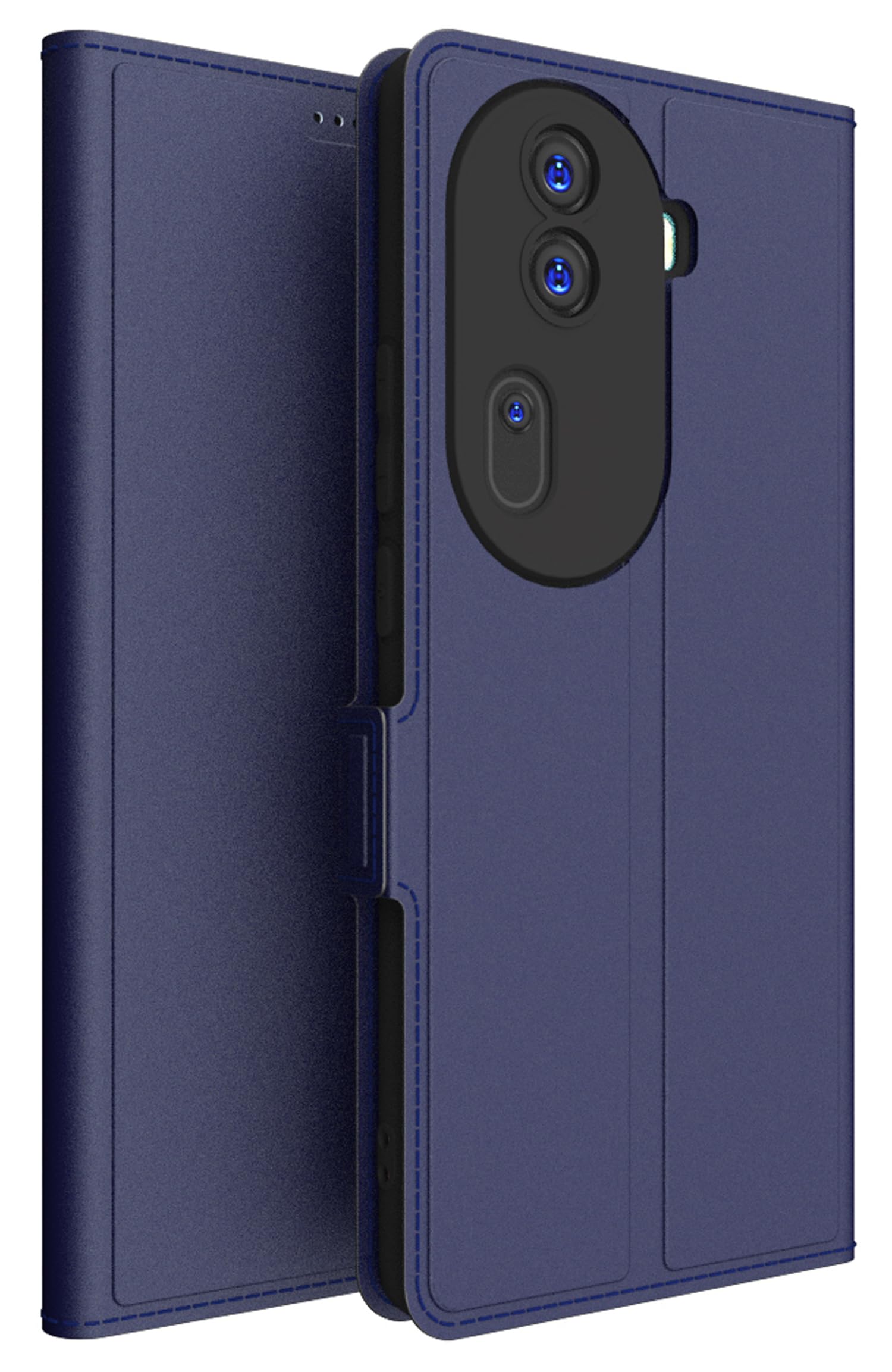 Kapa Noble Slim Magnetic Leather Flip Case Cover for Oppo Reno 11 PRO (5G) | Card Holder Stand Flip Wallet Case (Blue) (B0D2DD6GQC) Amazon Price History, Amazon Price Tracker