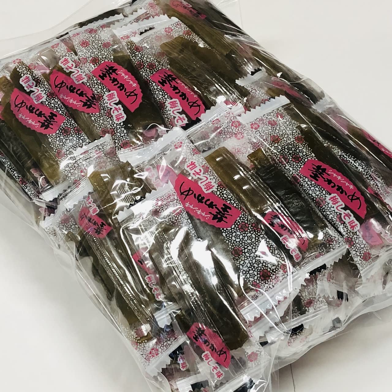 Amazon.co.jp: 内野海産 おつまみ茎わかめ三陸産【 梅しそ味】 業務用