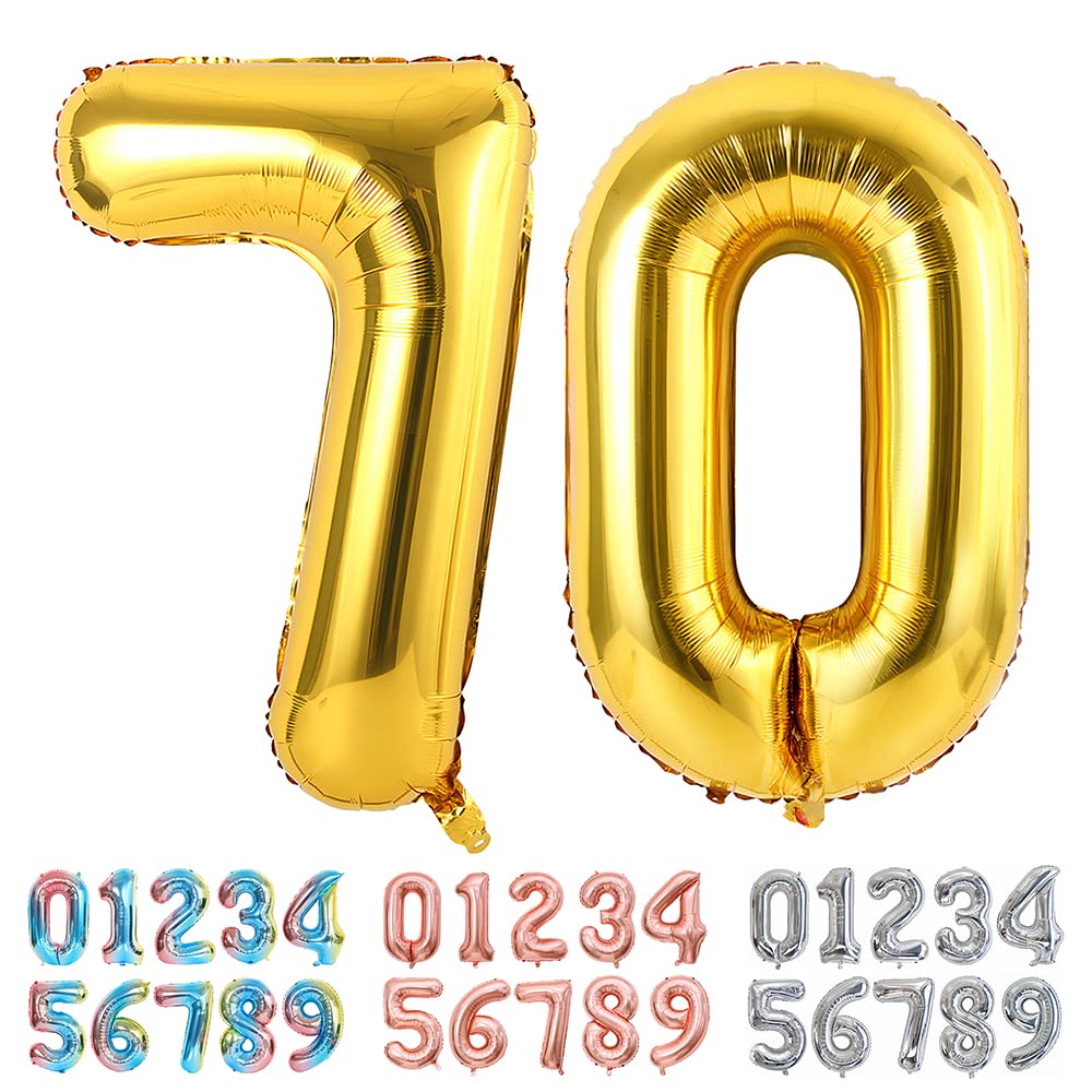 Foil Globo Número 5 Azul 40" (101cm), Inflable Helio o aire, Gigante Numeros 0-9, 10-19, 20-29, 30-100, Grande Globos Decoración para La Boda Aniversario y Cumpleaños Fiestas — view 473