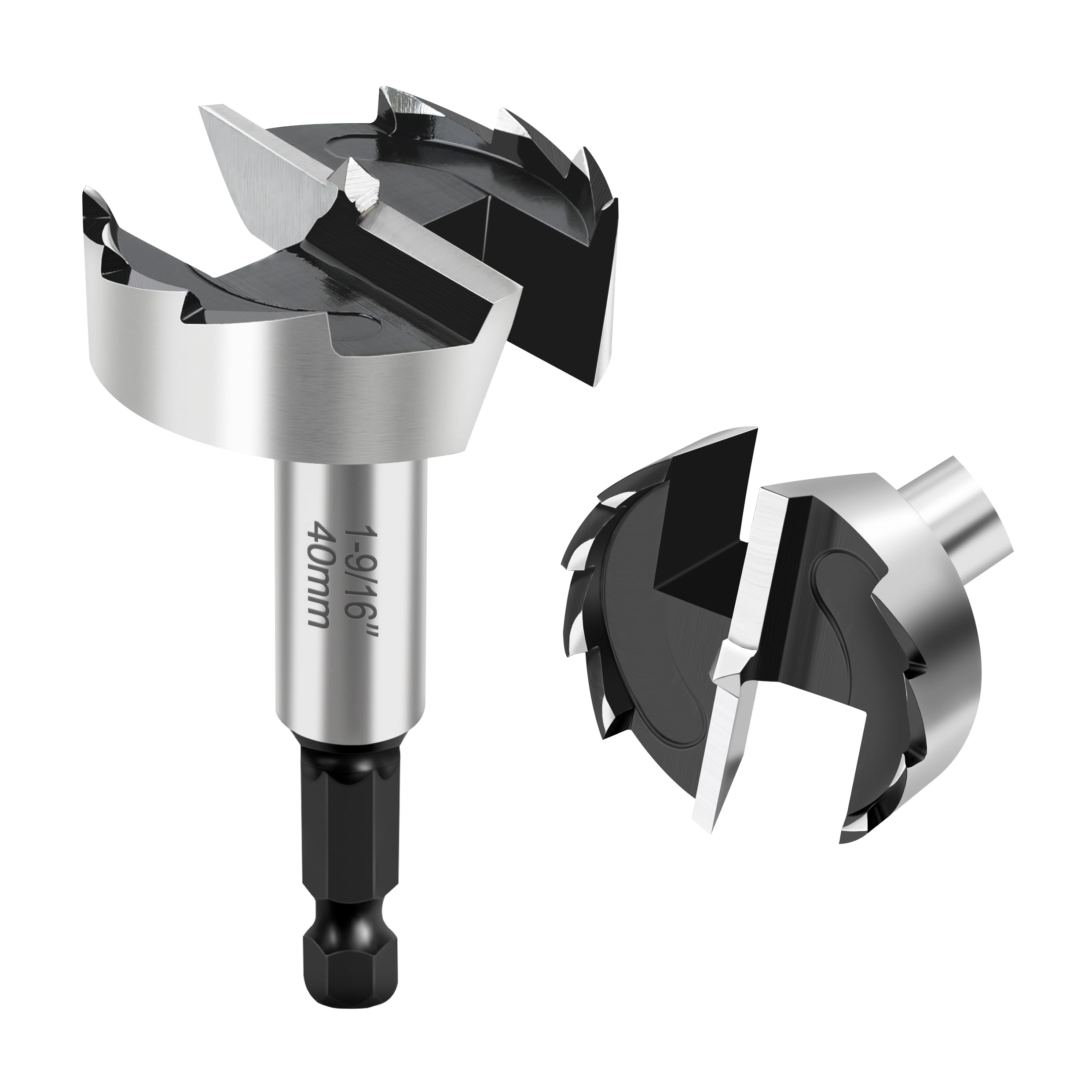 1-9/16 Inch Forstner Bit for Woodworking,1-9/16" Forstner Drill Bit for Wood,Wood Drill Bit Woodworking Hinge Cutter Tool for Woods Plywood Plastic