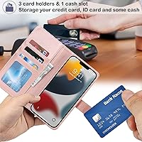 Vista 178 de Havaya Funda para iPhone 13 Pro Max y iPhone 12 Pro Max, cartera compatible con magsaf 2 en 1, desmontable magnética con tarjetero y ranura trasera