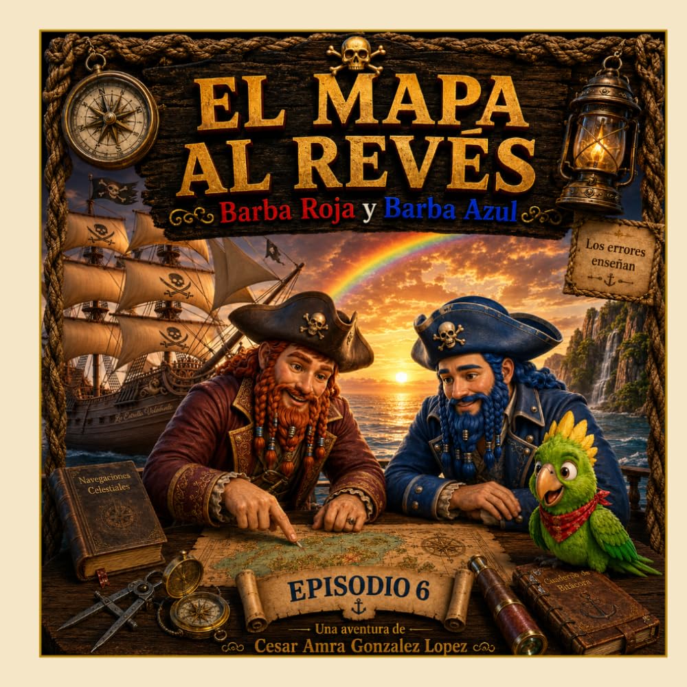 El Mapa al Revés: Equivocarse no es lo peor que puede pasar. (Las Aventuras de Barba Roja y Barba Azul)