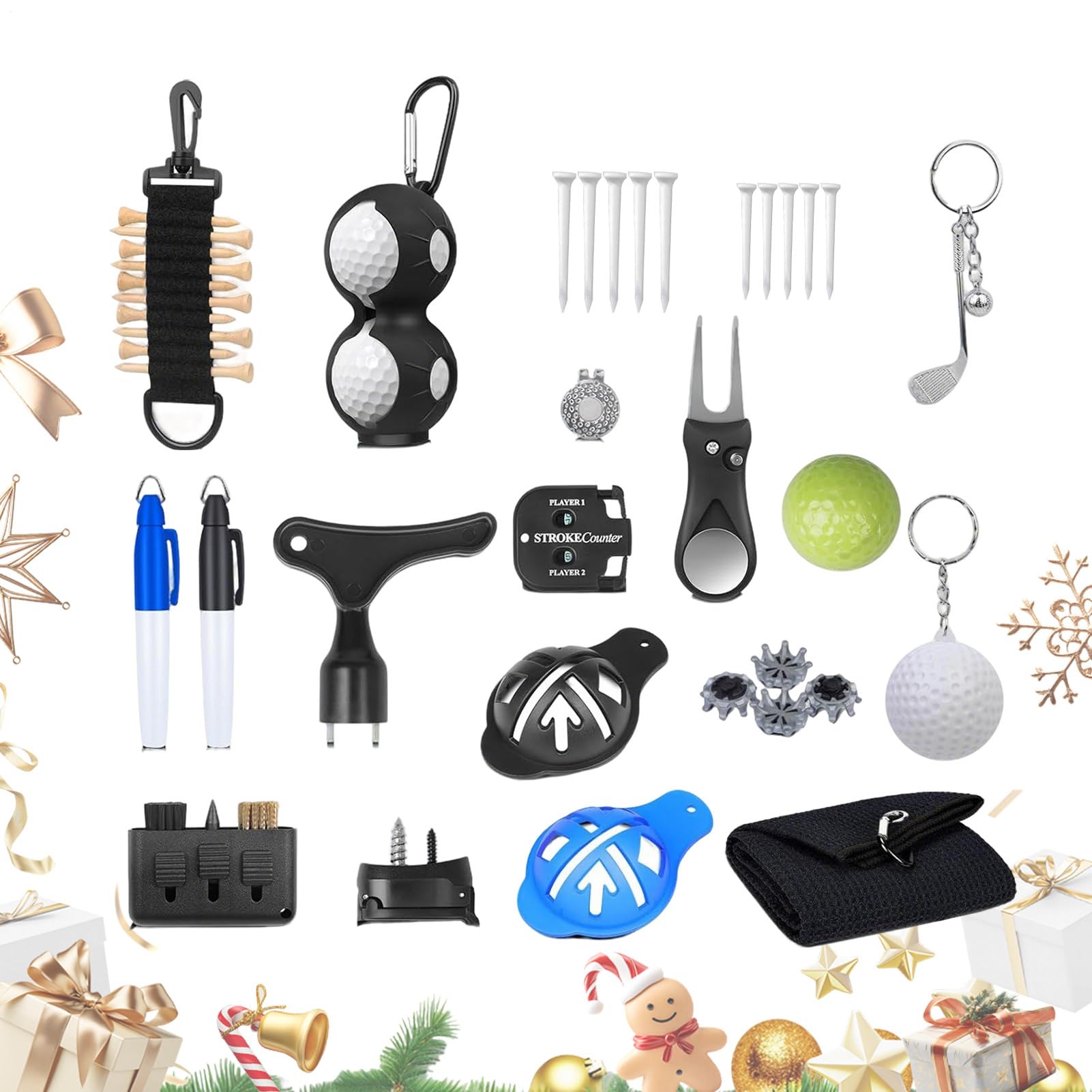 Adventskalender Countdown Golf-Zubehörset Bestehend Aus 24 Einzelnen Boxen
