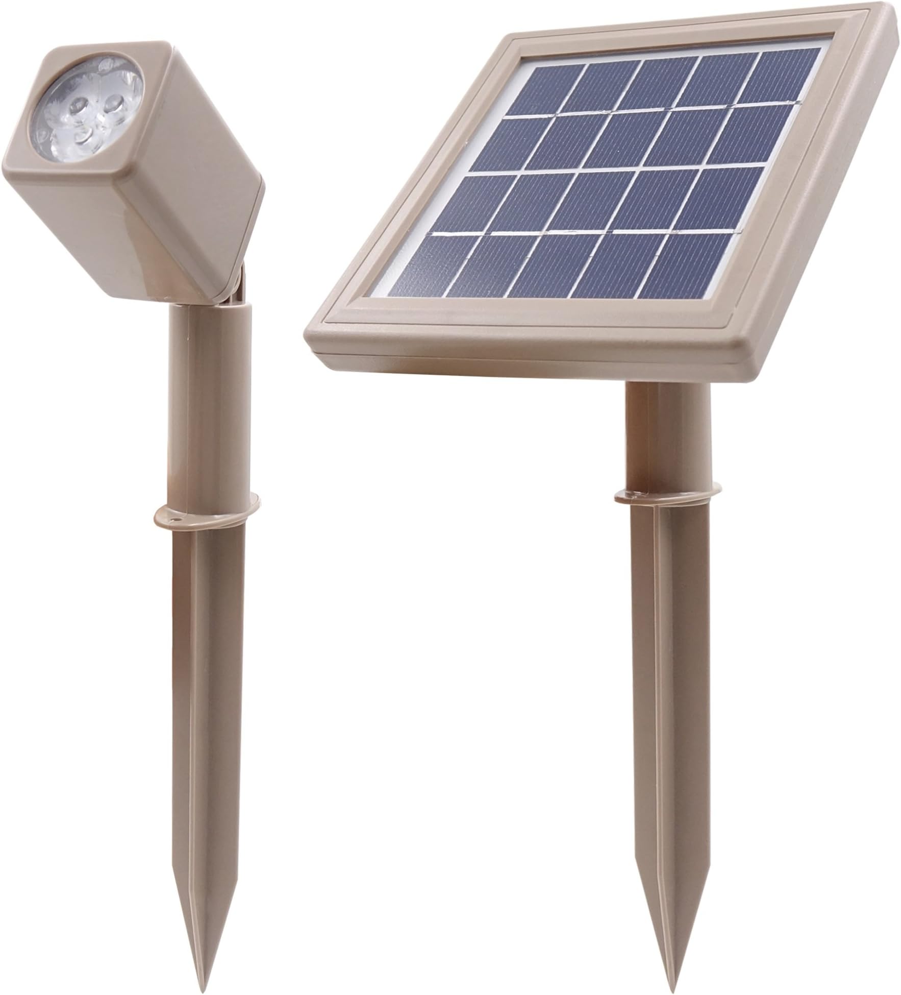 HEX 50X Single Solar Spotlight Warm White LED Waterproof Dimmable Dusk to Dawn for Outdoor Garden Yard Landscape Pathway Downlight Uplight